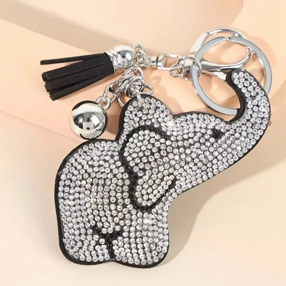 Crystal Baby Good Luck Elephant Keychain